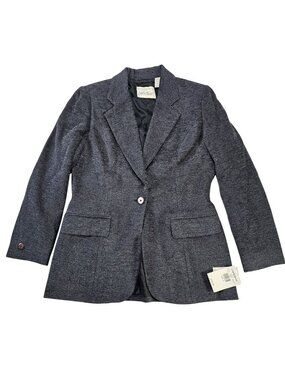 Lord & Taylor NWT Italian Tweed Blazer Jacket Coat Women's Size 10 Gray